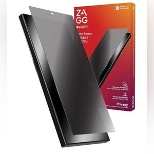 NEW-ZAGG InvisibleShield FusionPrivacy AntiGlare SamsungGalaxyS24Ultra Protector